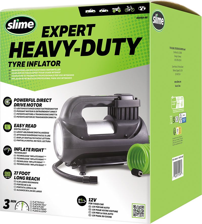 Kompresor Slime Expert Heavy-Duty Tyre Inflator